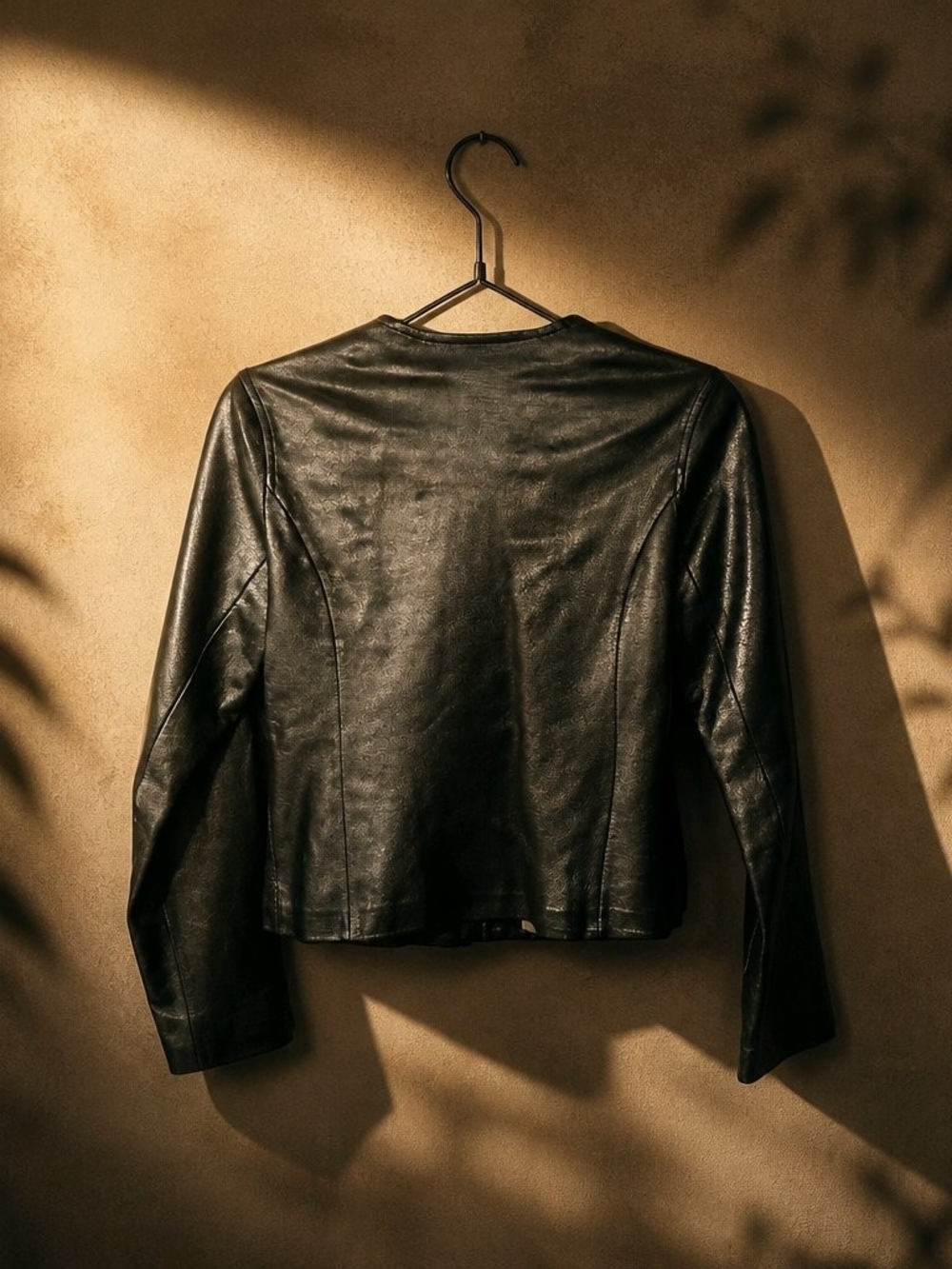 Michael Lawrence Genuine Leather Jacket Women's XS Black Fitted Zip Front - Picture 2 of 6
